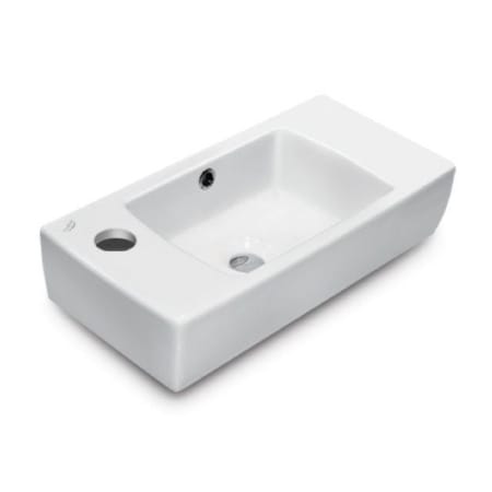 Nameeks CeraStyle 19-7/10" Ceramic Wall Mounted Bathroom Sink with One Faucet Hole - Includes Overflow White