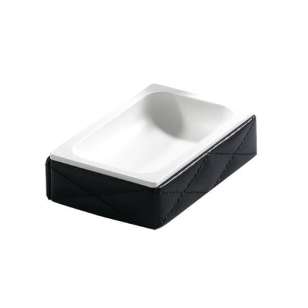 Nameeks Gedy Atlantis Collection Free Standing Soap Dish Black Leather