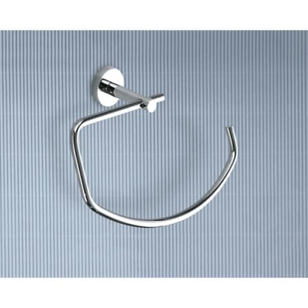 Nameeks Gedy Naxos Wall Mounted Towel Ring Polished Chrome