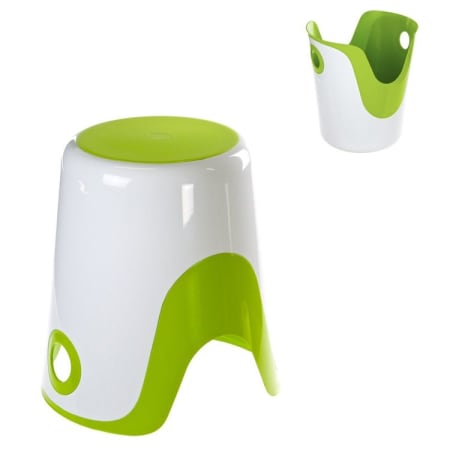 Nameeks Gedy Bathroom Stool White / Green