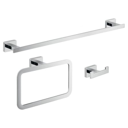 Nameeks Gedy Bathroom Accessories Set Polished Chrome