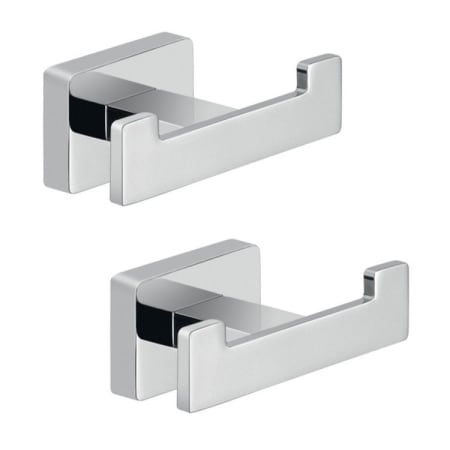 Nameeks Gedy 2 Wall Mounted Robe Hooks Polished Chrome