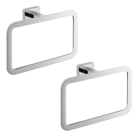 Nameeks Gedy 2 Wall Mounted Towel Bars Polished Chrome