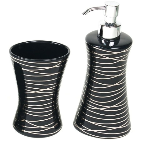 Nameeks Gedy Bathroom Accessories Set Transparent Anthracite / Polished Chrome