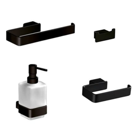 Nameeks Gedy Bathroom Accessories Set Matte Black