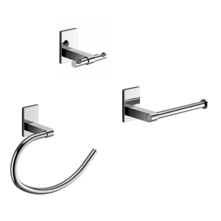 Nameeks Gedy Bathroom Accessories Set Polished Chrome