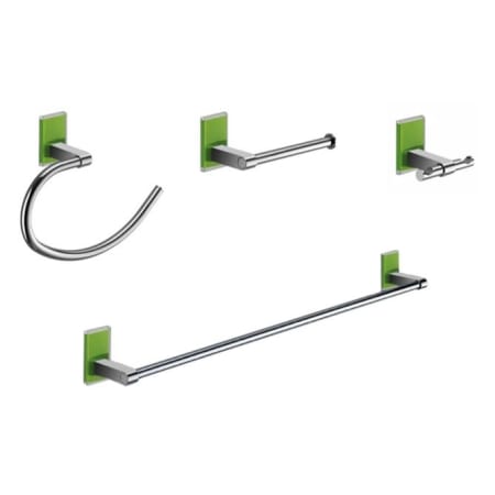 Nameeks Gedy Bathroom Accessories Set Avacado Green