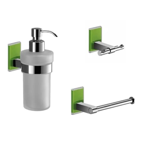Nameeks Gedy Bathroom Accessories Set Avacado Green