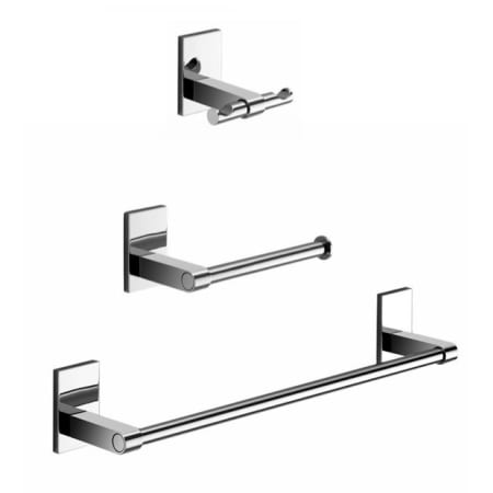 Nameeks Gedy Bathroom Accessories Set Polished Chrome