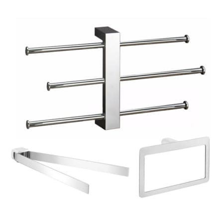 Nameeks Gedy Bathroom Accessories Set Polished Chrome