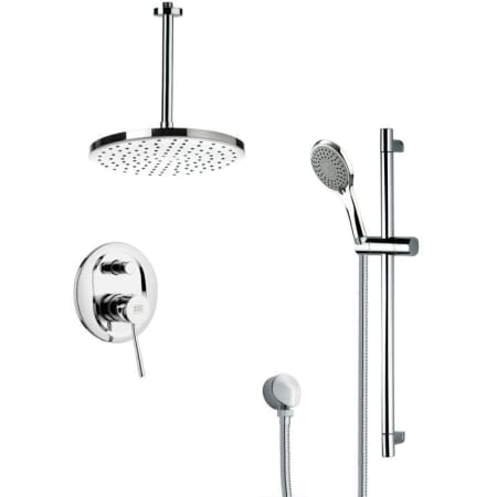 Nameeks Remer 2.5 GPM Multi Function Rain Shower with Handshower, Slide Bar and Rough In Chrome