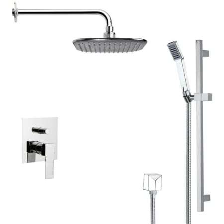 Nameeks Remer 2.5 GPM Multi Function Rain Shower with Handshower, Slide Bar and Rough In Chrome
