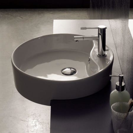 Nameeks Scarabeo 18-1/8" Ceramic Recessed Bathroom Sink with One Faucet Hole - Includes Overflow White