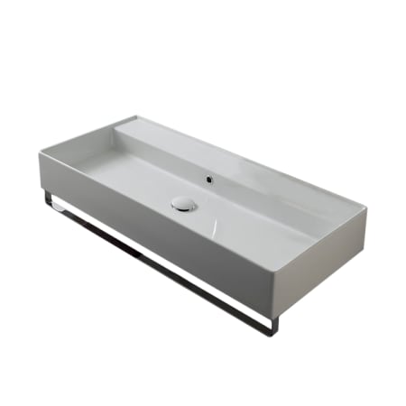 Nameeks Scarabeo 39-2/5" Ceramic Wall Mount Bathroom Sink - Includes Overflow White