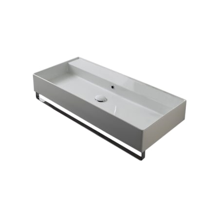 Nameeks Scarabeo 47-1/5" Ceramic Wall Mount Bathroom Sink - Includes Overflow White