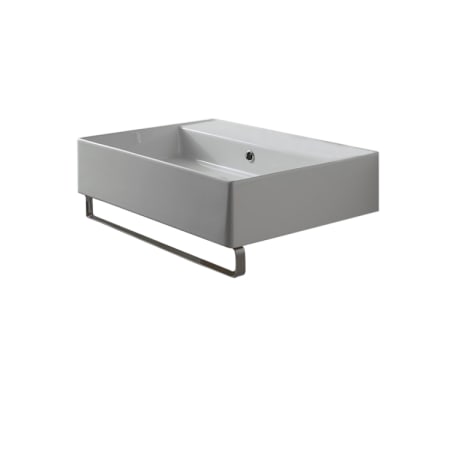 Nameeks Scarabeo 23-3/5" Ceramic Wall Mount Bathroom Sink - Includes Overflow White