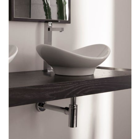 Nameeks Scarabeo 19-1/4" Ceramic Vessel Bathroom Sink White