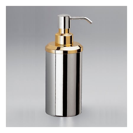 Nameeks Windisch Free Standing Soap Dispenser Chrome and Gold