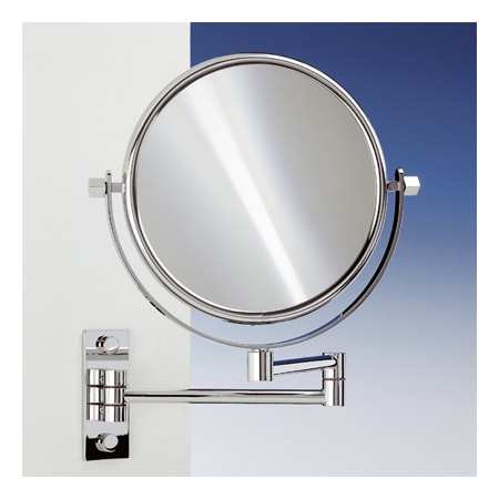 Nameeks Windisch 7-1/2" Diameter Modern Circular Framed Bathroom Wall Mirror Chrome / 7x / Optical