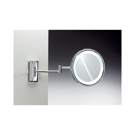 Nameeks Windisch 9" Diameter Modern Circular Framed Makeup Wall Mirror with Light Chrome / 5x