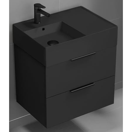 Nameeks Derin 24" Modern Floating Vanity Matte Black