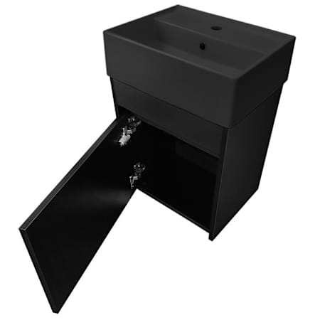 Nameeks Mini Small Bathroom Floating Vanity Matte Black