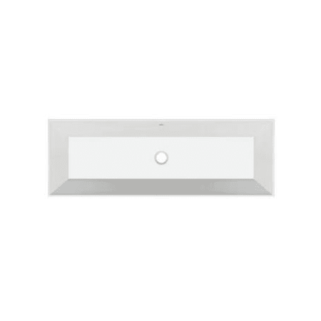 Nameeks Teorema 2 Rectangular Ceramic Trough Undermount Sink White