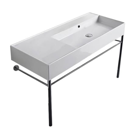 Nameeks Scarabeo Teorema 2.0 40" Rectangular Ceramic Console Bathroom Sink - Includes Overflow White