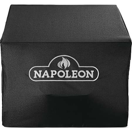 Napoleon 16 Inch Wide Polyester BBQ Grill Cover with Ventilation Strips Black