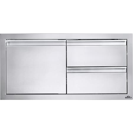 Napoleon 39-3/8 Inch Wide Outdoor Door and Drawer Stainless Steel