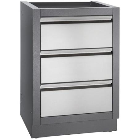 Napoleon Oasis Two Drawer Cabinet Grey