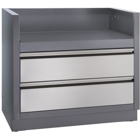Napoleon 41 Inch Wide Two Drawer Under Grill Cabinet from the Oasis Collection Carbon