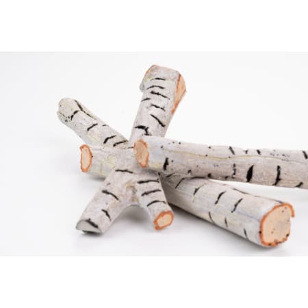Napoleon 3 Inch Wide Birch Log Rack with Rocks for Napoleon Entice 42 Inch Wide Electric Fireplace Birch