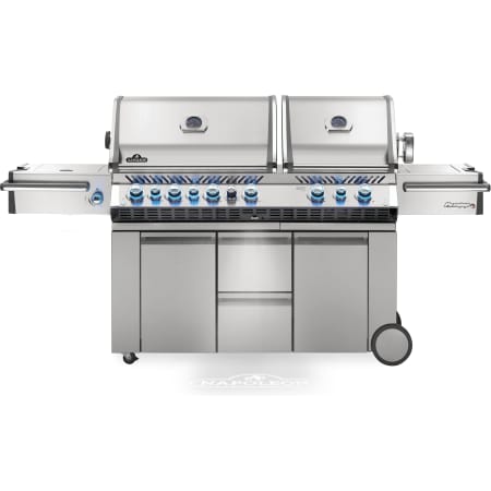 Napoleon 123000 BTU 95 Inch Wide Liquid Propane Free Standing Grill with Instant Jetfire™ Ignition from the Prestige PRO™ Series Stainless Steel