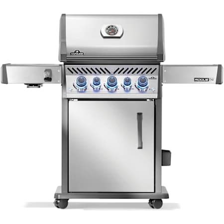Napoleon Rogue PRO-S 70,500 BTU 61 Inch Wide Natural Gas Free Standing Grill with Infrared Side and Rear Burners Stainless Steel