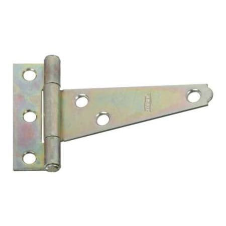 National Hardware 3" Full Inset Strap Square Corner Cabinet Door Hinge with 13 lbs. Weight Capacity Each - Pair Zinc Plated