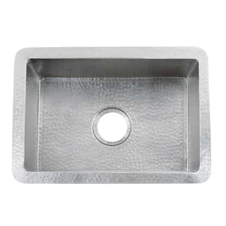 Native Trails Cocina 21-1/2" Undermount Single Basin Copper Kitchen Sink Brushed Nickel