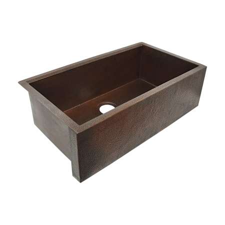 Native Trails Pinnacle Concierge 33" Farmhouse Single Basin Copper Kitchen Sink with Cutting Board Antique Copper