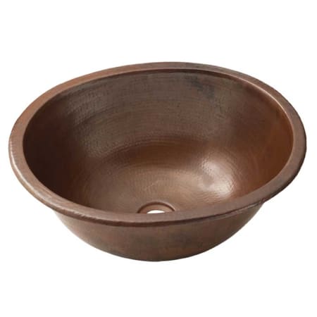 Native Trails Cameo 17" Oval Copper Drop In or Undermount Bathroom Sink Antique Copper