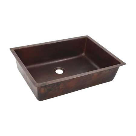 Native Trails Mandalay 20" Rectangular Copper Undermount Bathroom Sink Antique Copper