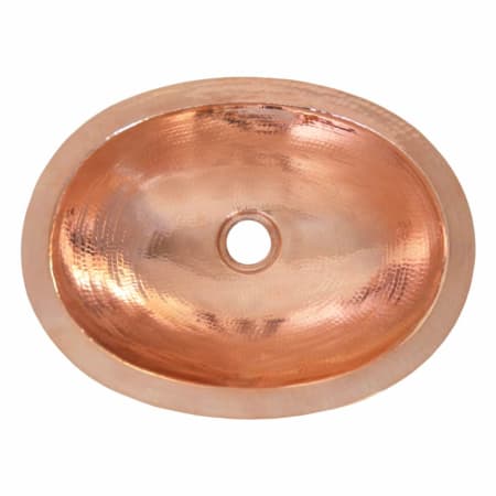 Native Trails Baby Classic 15-3/4" Oval Copper Undermount Bathroom Sink Polished Copper