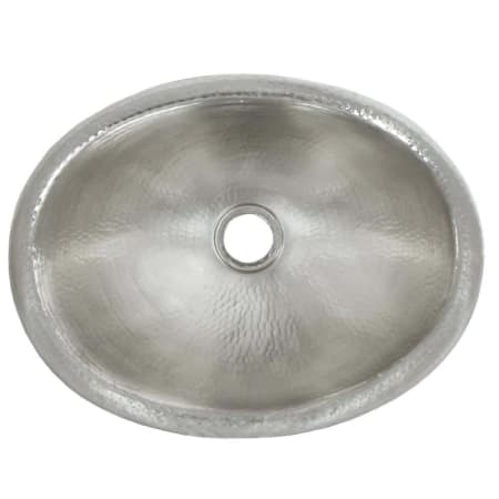 Native Trails Rolled Baby Classic 15-1/2" Oval Copper Drop In Bathroom Sink Brushed Nickel