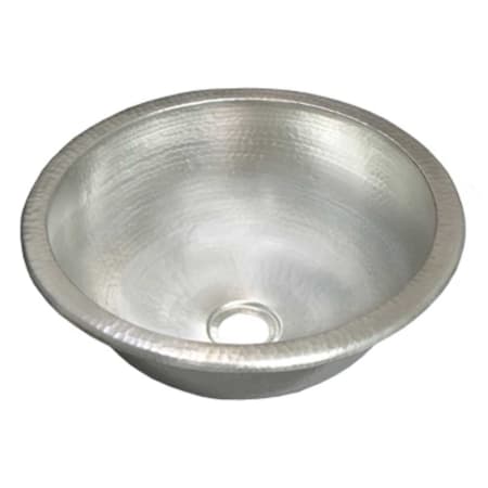 Native Trails Paloma 13-3/4" Circular Copper Drop In or Undermount Bathroom Sink Brushed Nickel