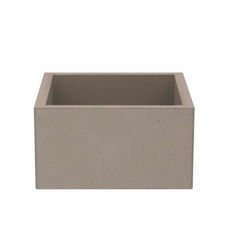 Native Trails NativeStone 15" Farmhouse Single Basin Concrete Kitchen Sink Earth
