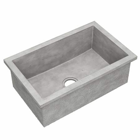Native Trails NativeStone 30" Undermount Single Basin Concrete Kitchen Sink Ash