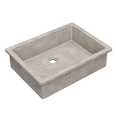 Native Trails NativeStone 21" Rectangular Concrete Undermount Bathroom Sink Ash