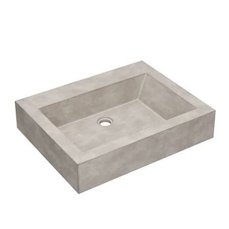 Native Trails NativeStone 24" Rectangular Concrete Wall Mounted Bathroom Sink Ash