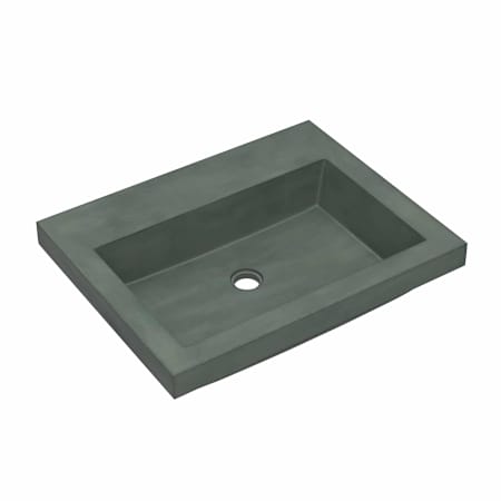 Native Trails NativeStone 24" Trough Rectangular Concrete Drop In Bathroom Sink Forest