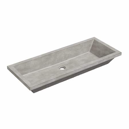 Native Trails NativeStone 37" Rectangular Concrete Undermount Bathroom Sink Ash