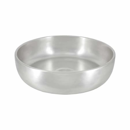 Native Trails Precious Metals Bliss 16" Circular Fireclay Vessel Bathroom Sink Silver